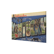 KentuckyLarge Letter ScenesKentucky 2 Gallery Wrapped Canvas