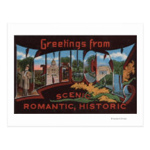 KentuckyLarge Letter ScenesKentucky 2 Postcards