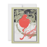 Kenwood Bicycles Art Nouveau invitations