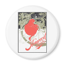 Kenwood Bicycles Art Nouveau Magnets