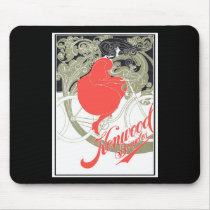 Kenwood Bicycles Art Nouveau Mousepad