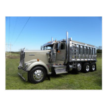 Kenworth W900L Dumper Postcard