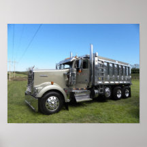 Kenworth W900L Dumper Poster