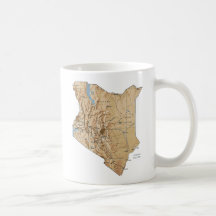 Kenya Flag ~ Map Mug