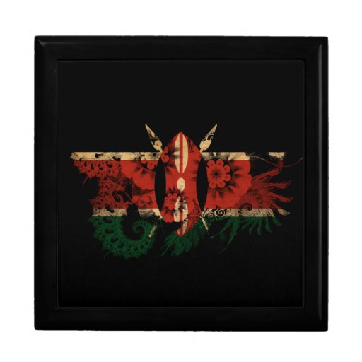 Kenya Flag Trinket Box