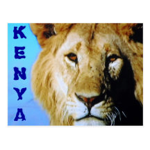 Kenya safari postcard