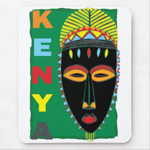 KENYAN MASK MOUSE PADS