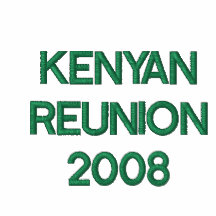 KENYAN REUNION  2008 EMBROIDERED HOODY