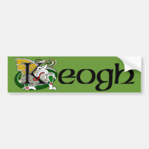 Keogh Celtic Dragon Bumper Sticker
