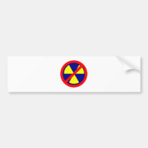 Kernkraft verboten no nuclear power auto sticker