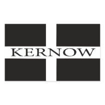 Kernow (Cornwall) flag Rectangle Stickers