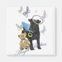 Kerry Blue Terrier Angel Baby Fridge Magnets