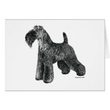 Kerry Blue Terrier Card