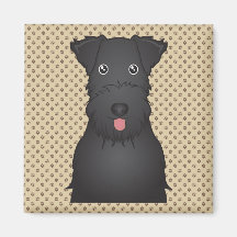 Kerry Blue Terrier Cartoon Fridge Magnet