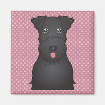 Kerry Blue Terrier Cartoon Refrigerator Magnet