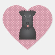 Kerry Blue Terrier Cartoon Stickers