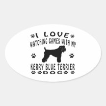 Kerry Blue Terrier designs Sticker