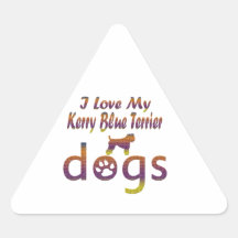 Kerry Blue Terrier designs Stickers