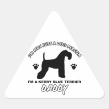 Kerry blue terrier Dog Daddy Sticker