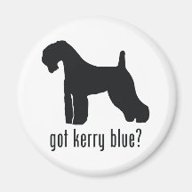 Kerry Blue Terrier Fridge Magnets