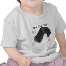 Kerry Blue Terrier History Design T Shirts