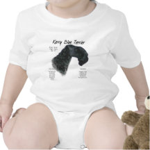 Kerry Blue Terrier History Design Tee Shirts