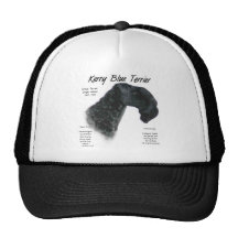Kerry Blue Terrier History Design Trucker Hats