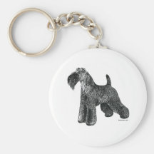 Kerry Blue Terrier Keychains