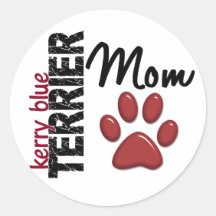Kerry Blue Terrier Mom 2 Sticker