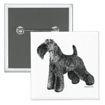 Kerry Blue Terrier Pinback Button