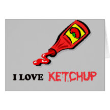 ketchup greeting card