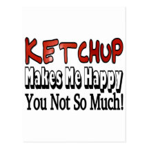 Ketchup heureux cartes postales