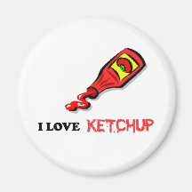 ketchup refrigerator magnet