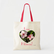 Ketmie de coeur sacs en toile