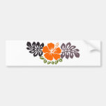 Ketmie et feuille oranges adhésifs pour voiture