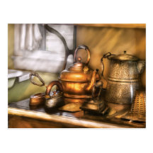 Kettle - Tea pots and Irons Postcard
