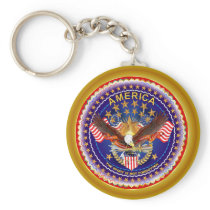 Key Chain American Spirit Round Only