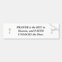 key image, key image, PRAYER is the KEY to Heav... Bumper Stickers