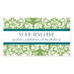 Key Lime Damask Business Card Templates