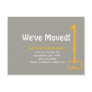 Key moving announcement postcards