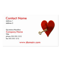 Key to Heart Business Card