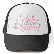 Key to my heart mesh hat