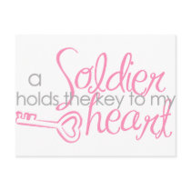 Key to my heart postcard