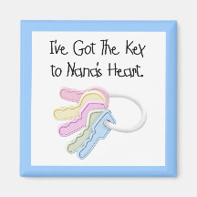 Key to Nana's Heart Tshirts and Gifts Magnet