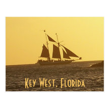 Key West Florida Keys Clipper Ship PostCard Photo