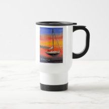 Key West sail boat travel mug