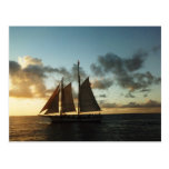 Key West Sunset Sail Photo Postcard