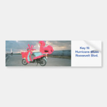 Key West Tacky Scooter Bumper Stickers