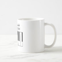 Keyboard black keys Mug