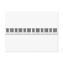 Keyboard / Piano Keys: Post Card